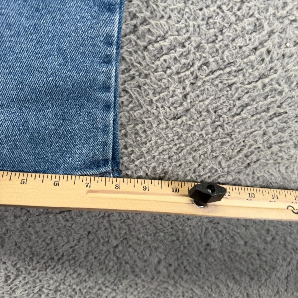VTG Levi's 540 Flex Brown Tab Jeans Mens 38x29 Blue Denim Straight Workwear USA